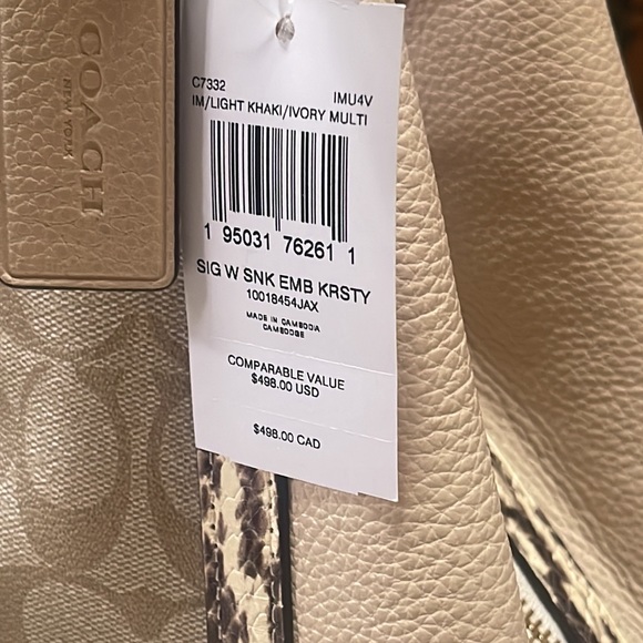 Coach Kristy Shoulder Bag In Colorblock Signature Canvas - Picture 8 of 11